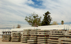 K-rail and panel stockpile